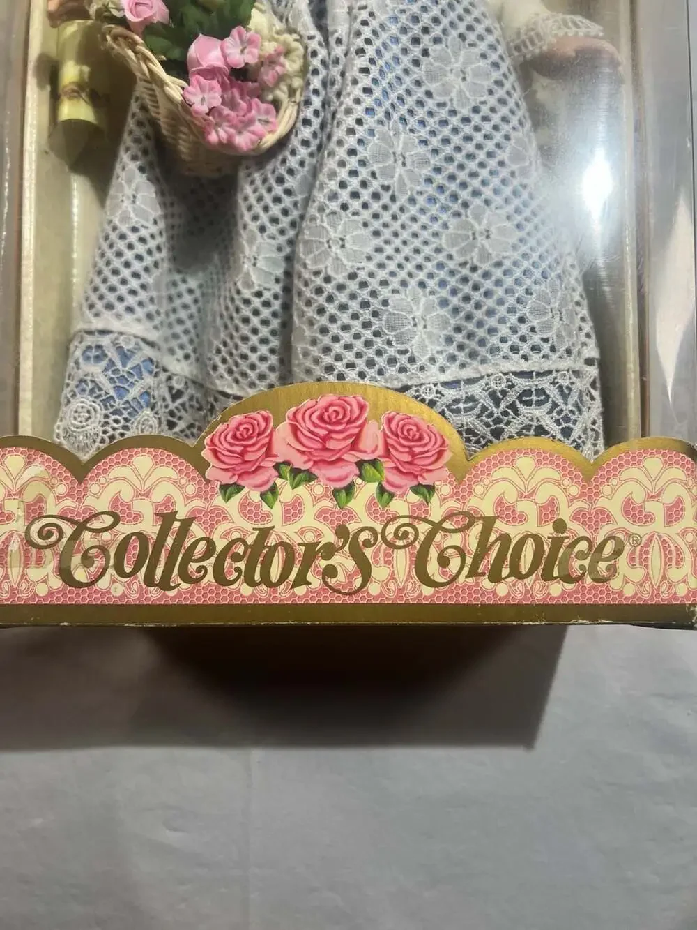 Collector's Choice Limited Edition Fine Bisque Porcelain Doll with Basket